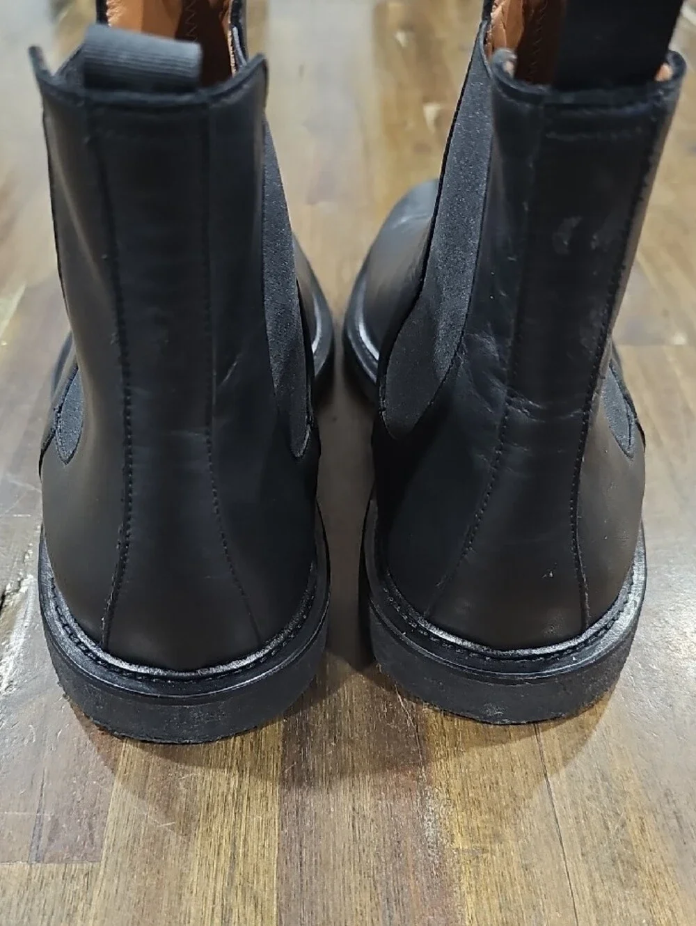 Common Projects Black Leather Chelsea Boots
